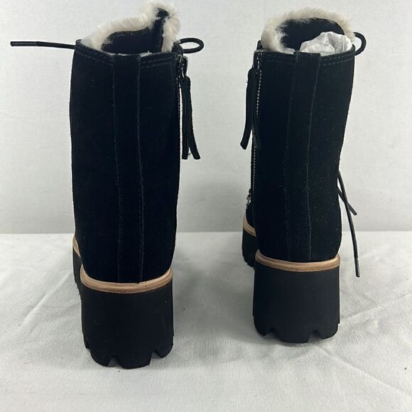 All Black Sherpa 2020 F Lace-Up Combat Booties- Black- Size 36 EU/ 5.5 US- NIB - Picture 4 of 6